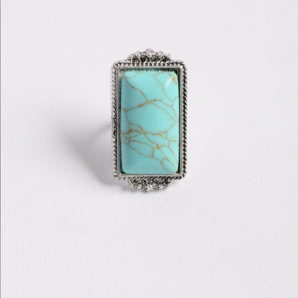 Vintage Rectangle Adjustable Ring - Picture 4 of 6